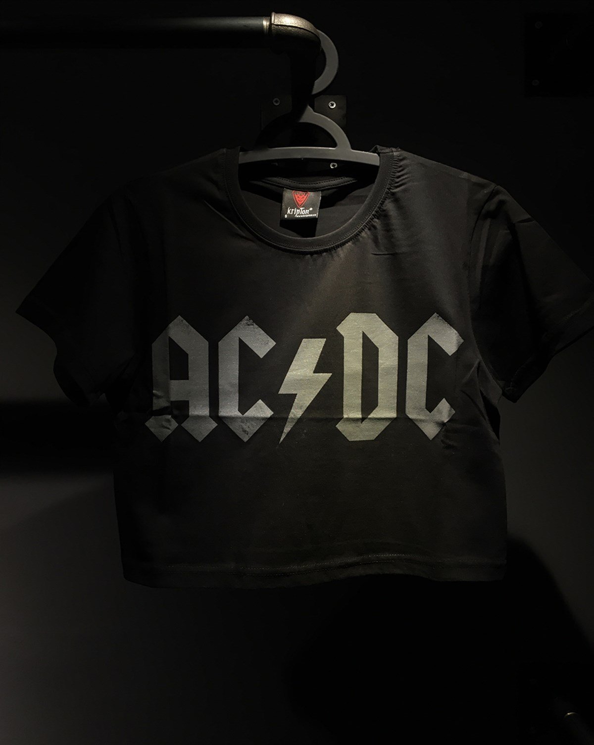 ACDC Kadın Crop T-Shirt