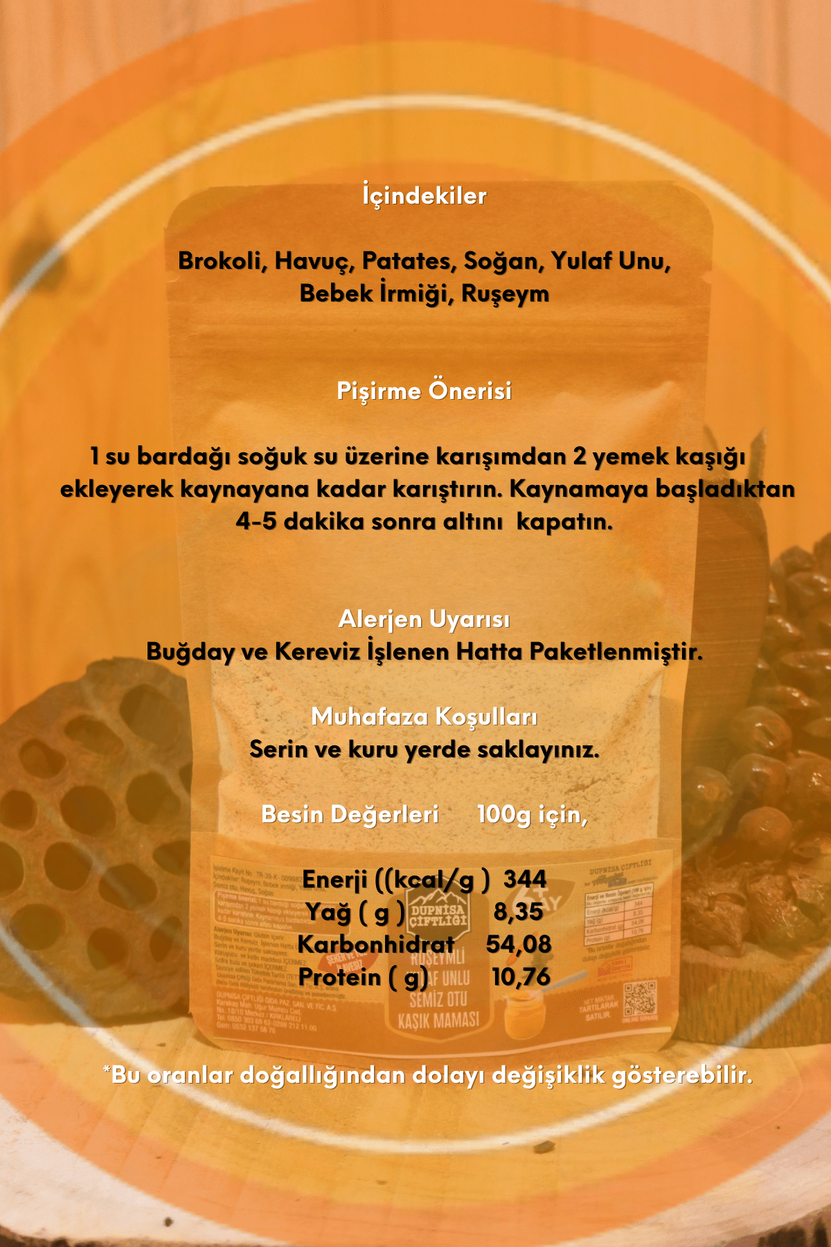 Semiz Otu Kaşık Maması 100g + 6 Ay