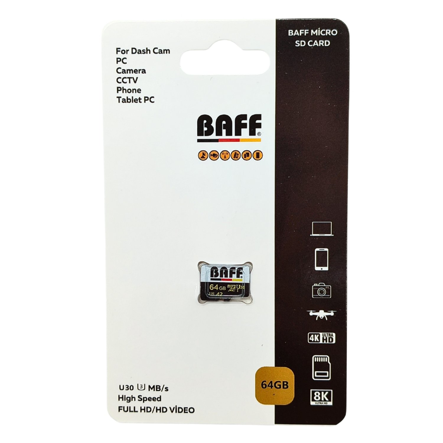 BaffMicro SD KartlarBaff 64 GB High Speed Micro SD Kart
