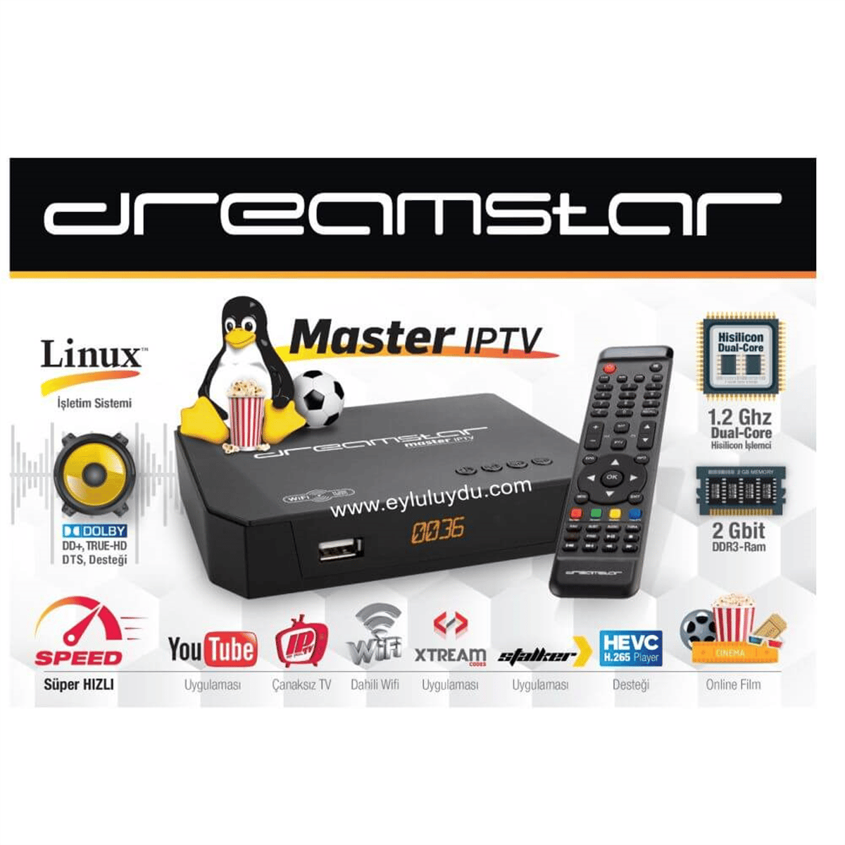 Dreamstar Master I p Tv Linux Mini Hd Uydu Alıcısı