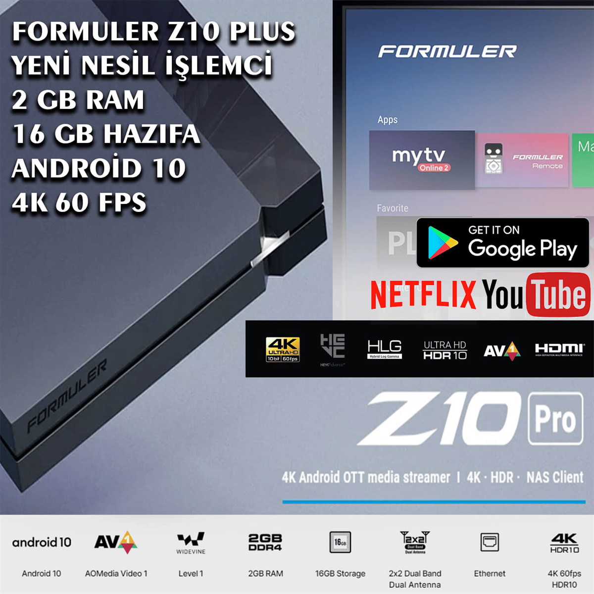 Formuler Z10 Pro 4K Android Tv Box