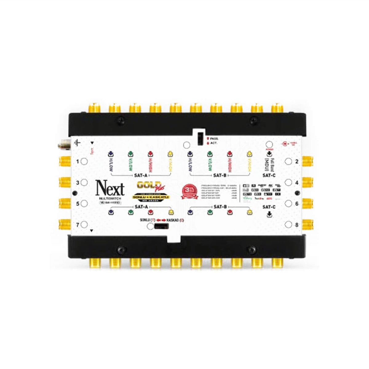Next NextstarNext (Santral) MultiswitchNext YE-10/8 Hybrid Uydu Santral  (Sonlu - Kaskatlı Birlikte)
