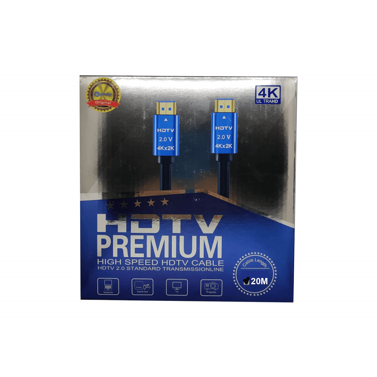 ProllyHdmı KablolarPROLLY PCV 3354 PREMİUM 4K 20MT HD KABLO