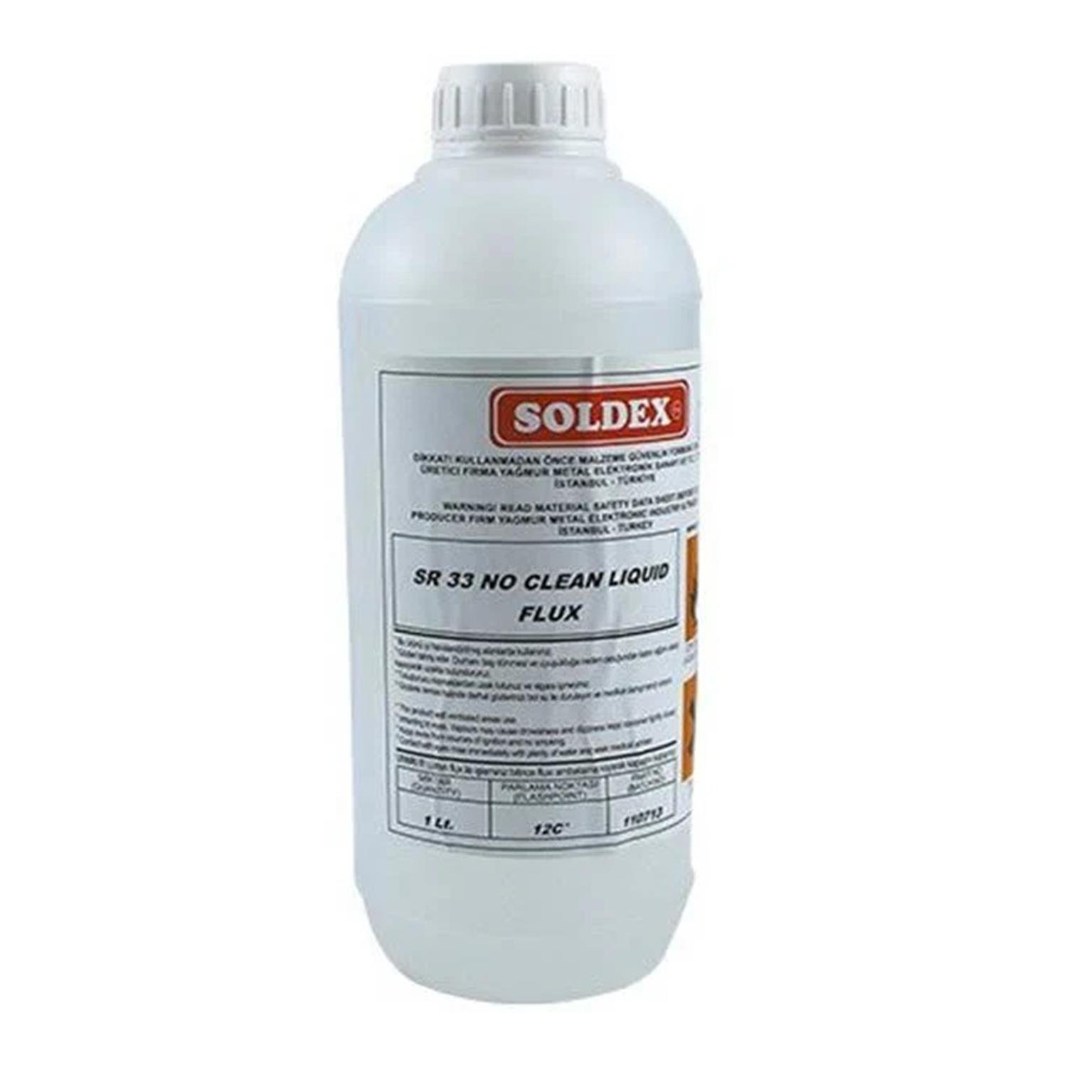 SoldexLehim Temizleme Sıvıları ve SpreyleriSoldex SR-33 1 Lt Temizlik Gerektirmeyen Sıvı Flux