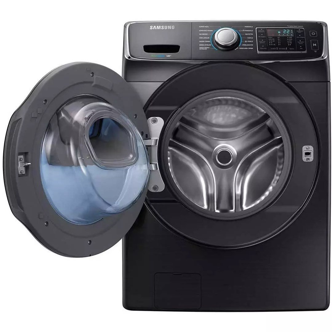 Samsung WF16J6500EV/AH AddWash Akıllı Kapak Teknolojili 16 kg Çamaşır  Makinesi Siyah