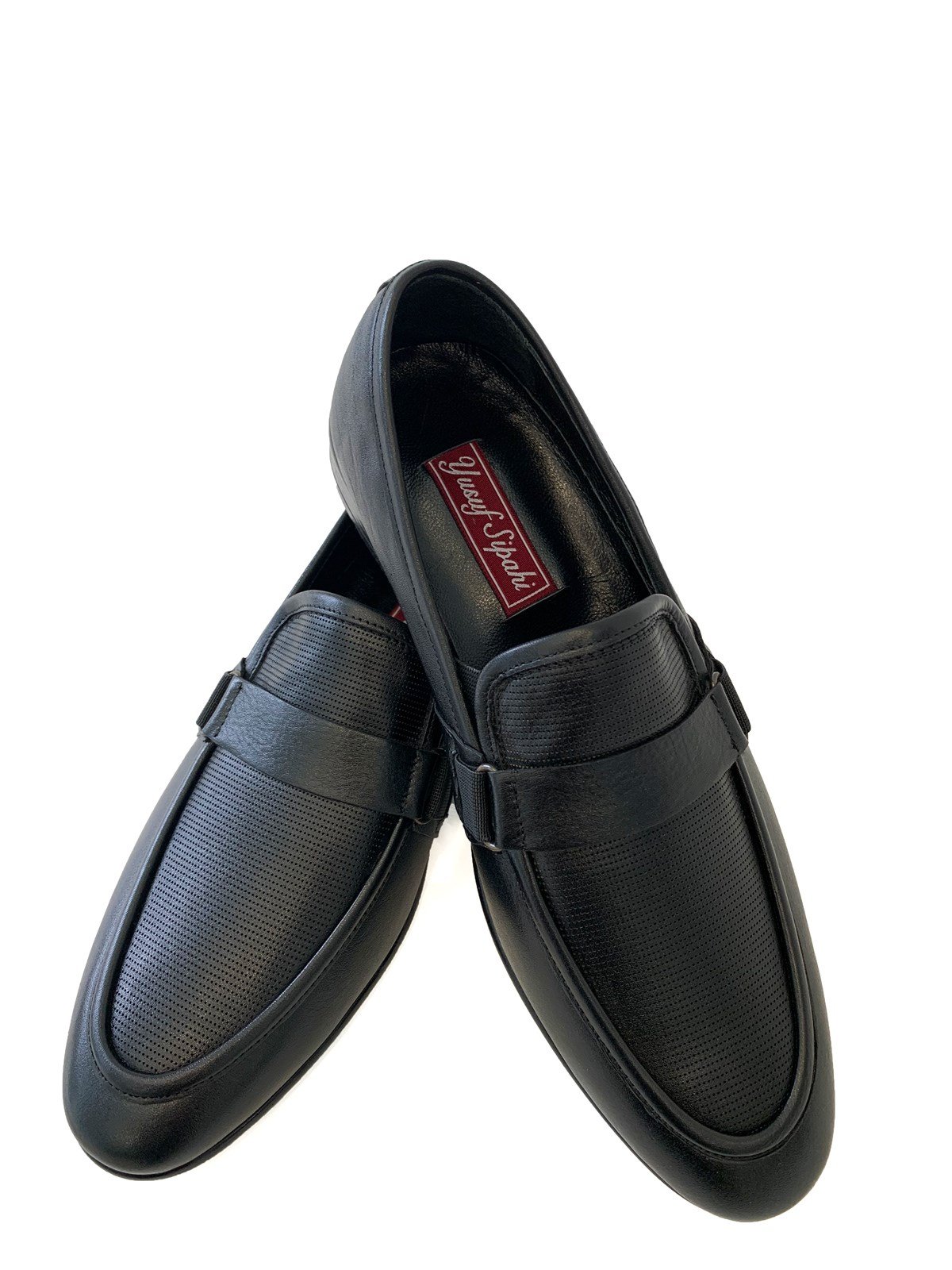 Siyah Hakiki Deri Bağcıksız Orta Topuk Klasik Erkek Ayakkabı | Erkek  Ayakkabı | modaferraro.com.tr