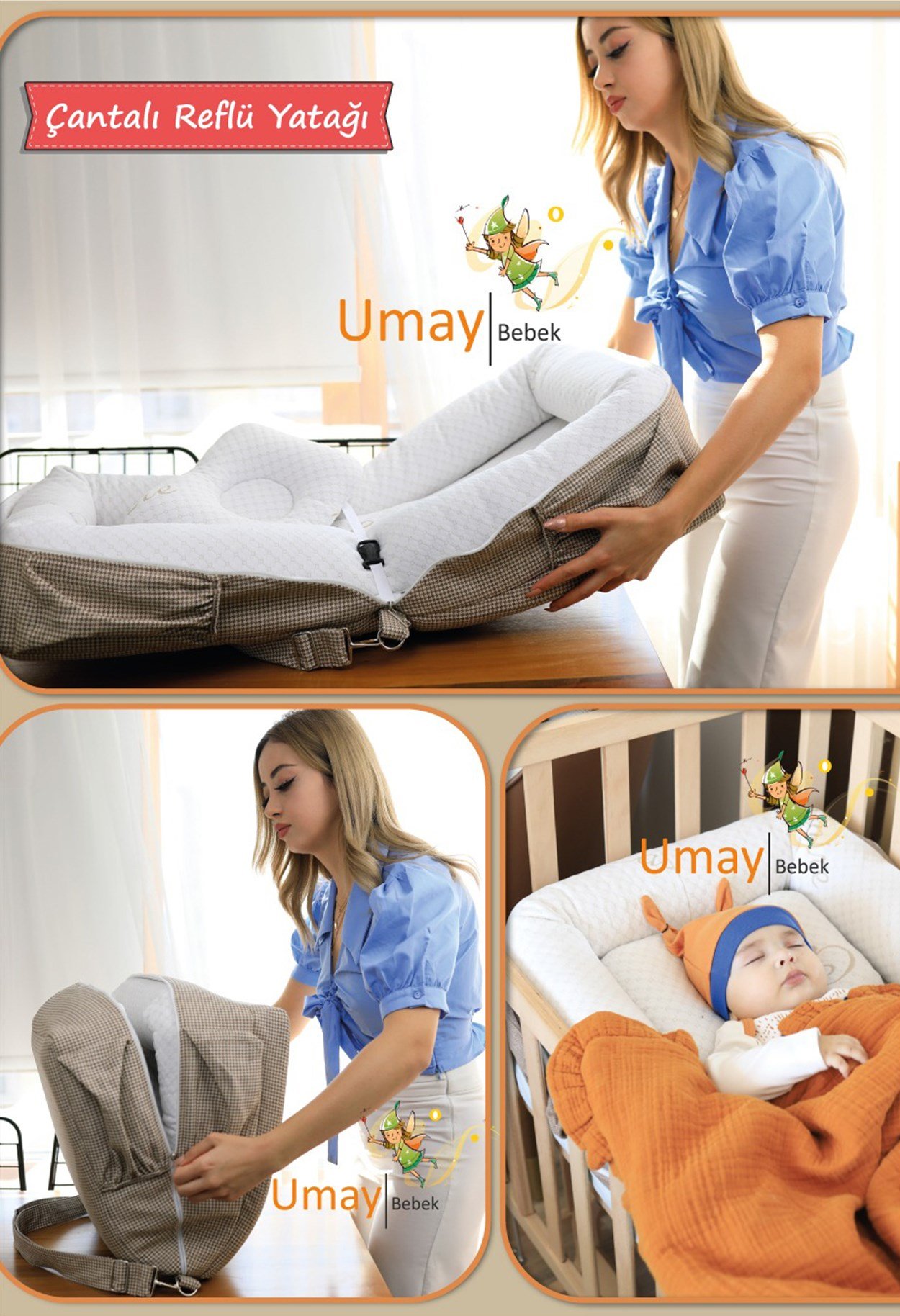 Çantalı Yatak | Babynest | Reflü Yatağı