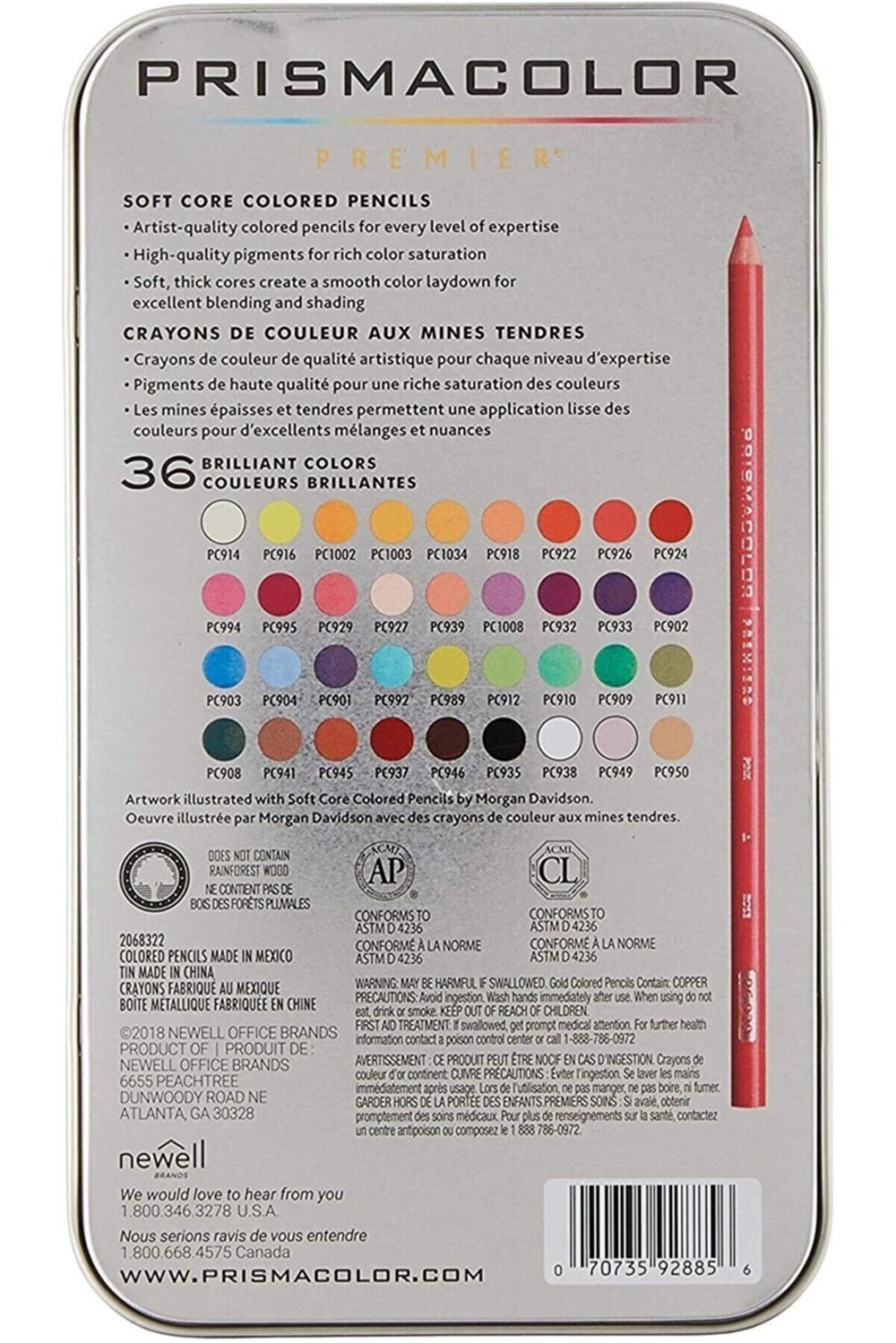 Prısmacolor Premıer Renkli Kuru Boya Kalemi 36'lı Set | Karin Sanat