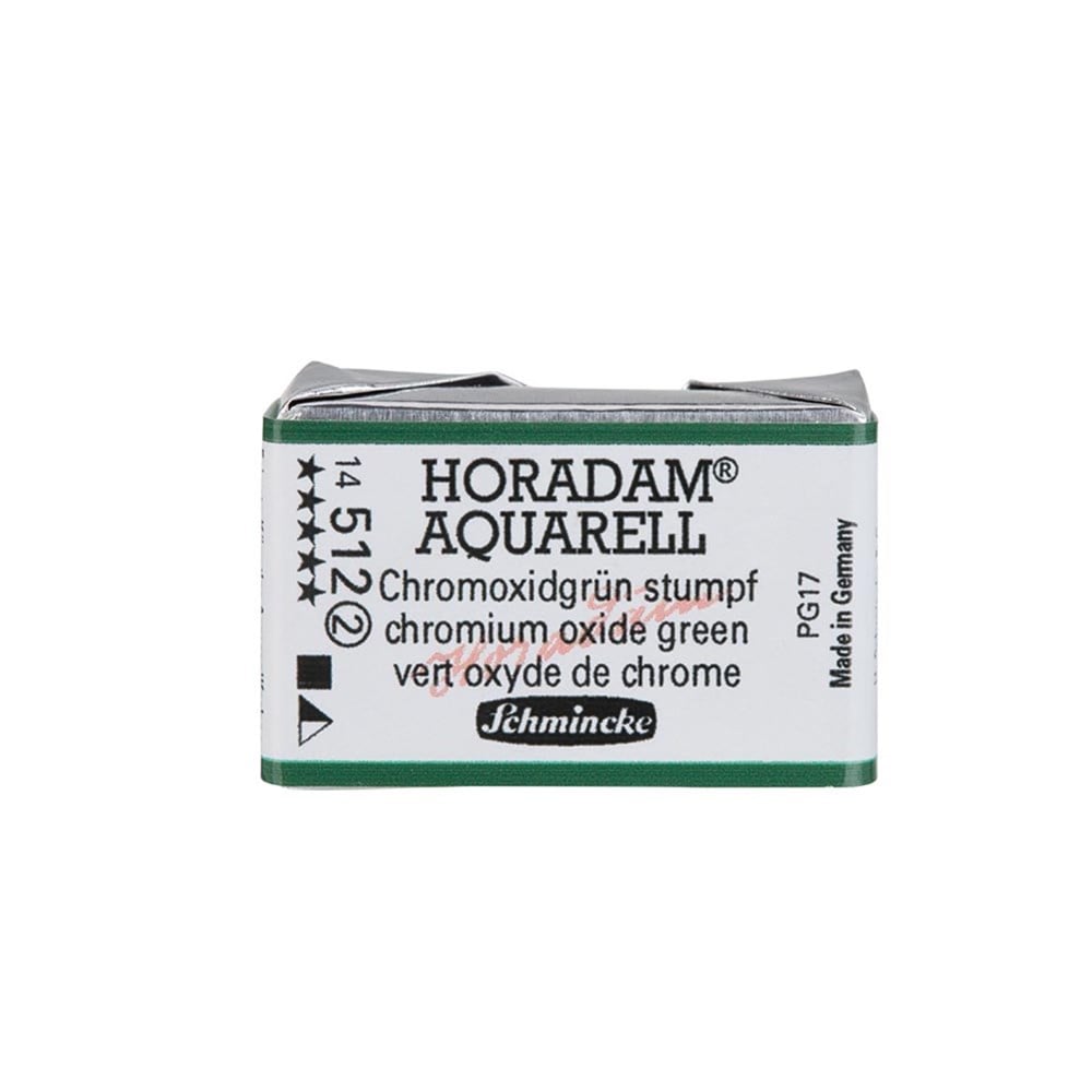 Schmincke Horadam Aquarell Artist Watercolor - Chromium Oxide Green  Brilliant, 15 ml tube