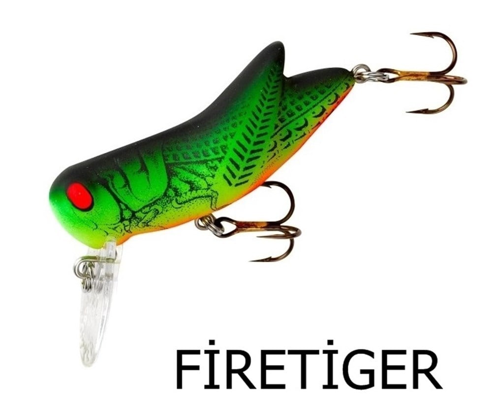 Rebel Bighopper Fishing Lure - Fire Tiger