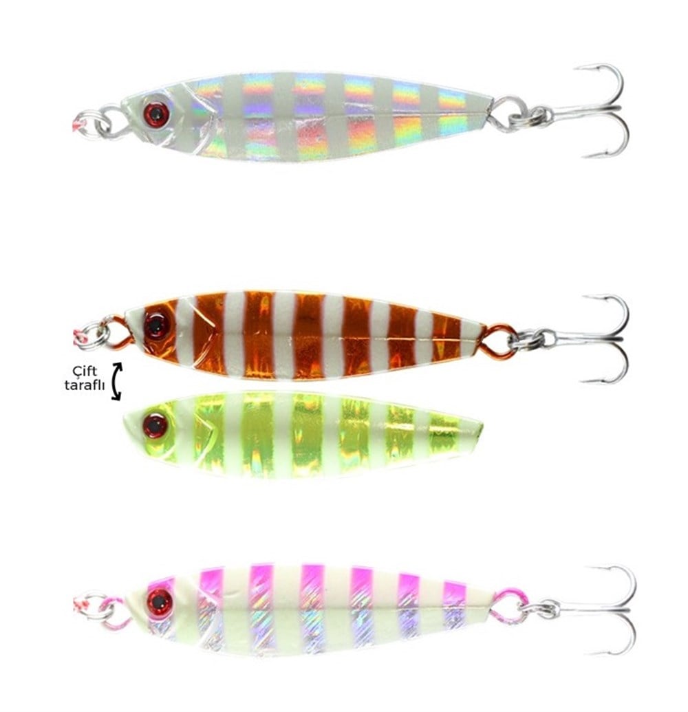 Remixon Fortuna Salti Rocky Shore Zebra Glow Jig Seti # 5 Gr