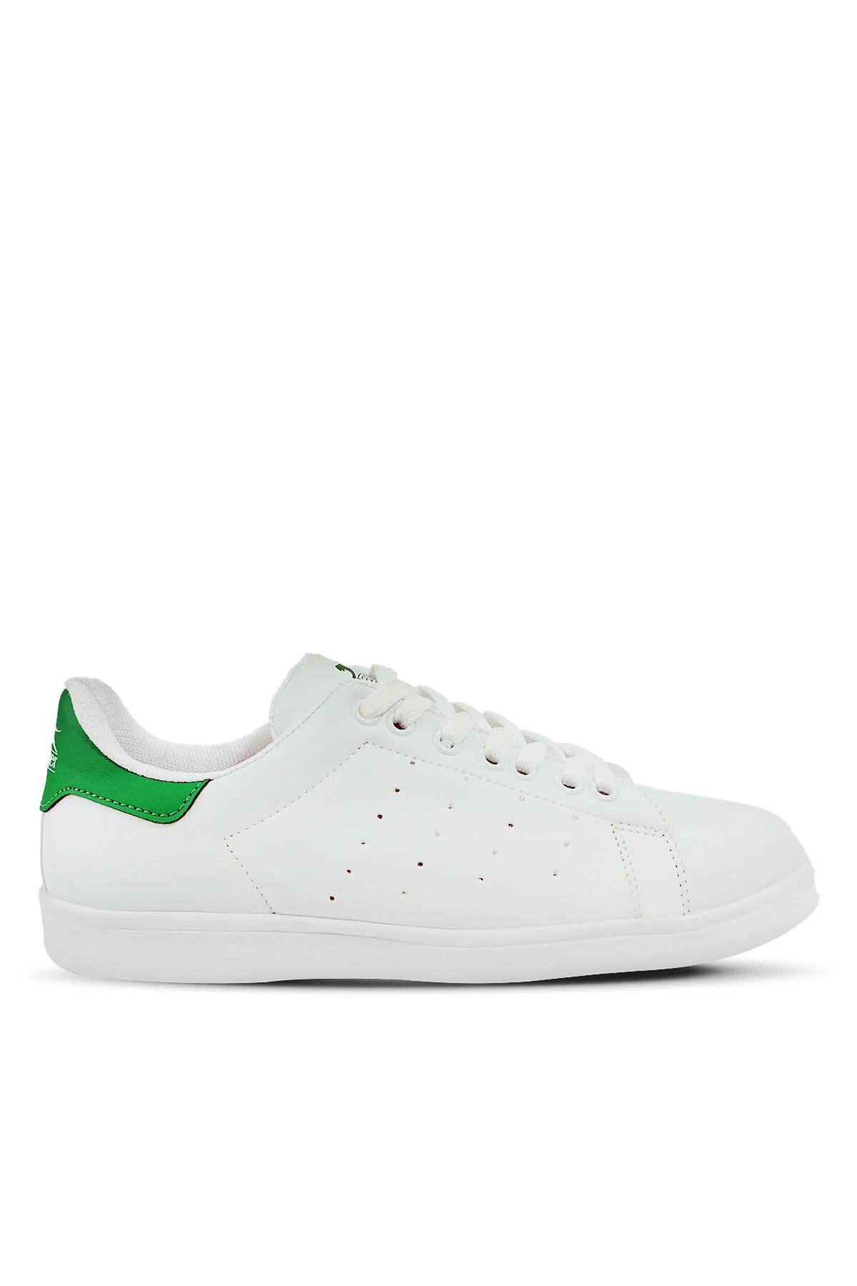 Slazenger Ibtihaj Erkek Sneaker Ayakkabı | Günlük Sneaker | Yeşil-Beyaz ve  Düz Beyaz Renk Seçenekleri