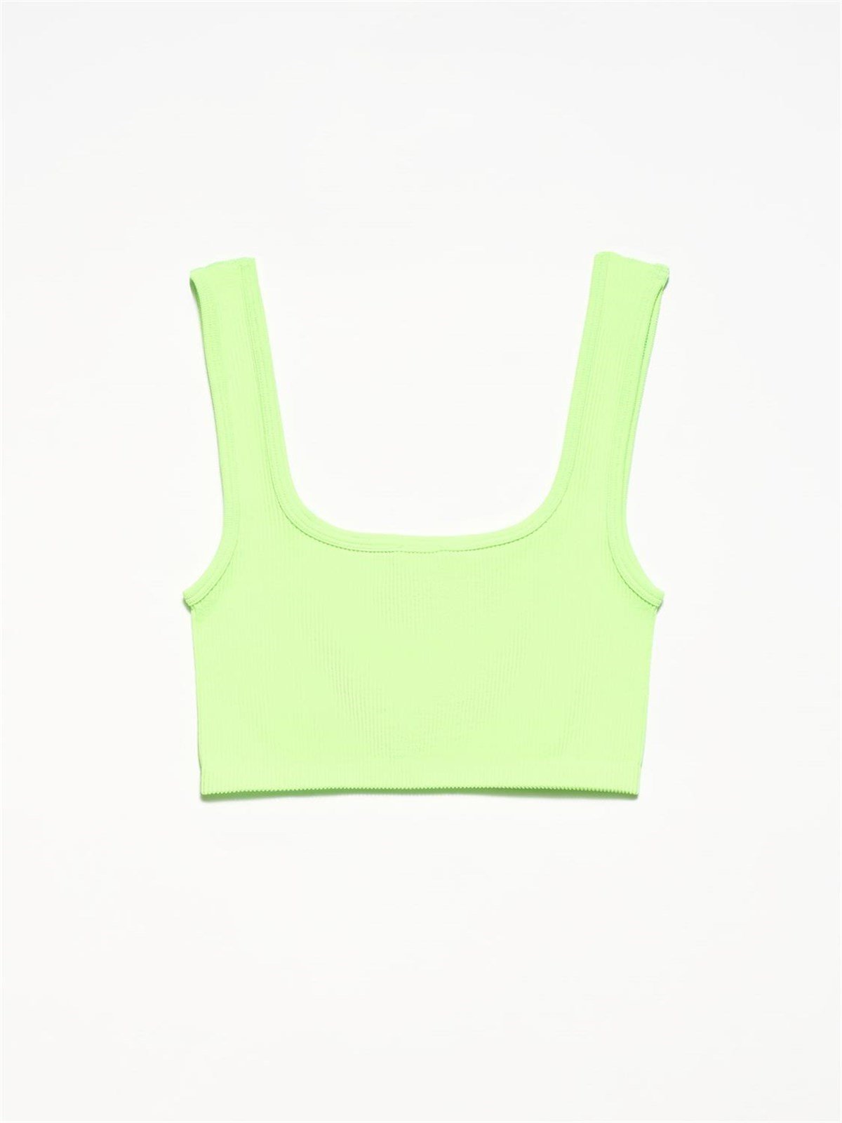 Crop Top Neon Ye il