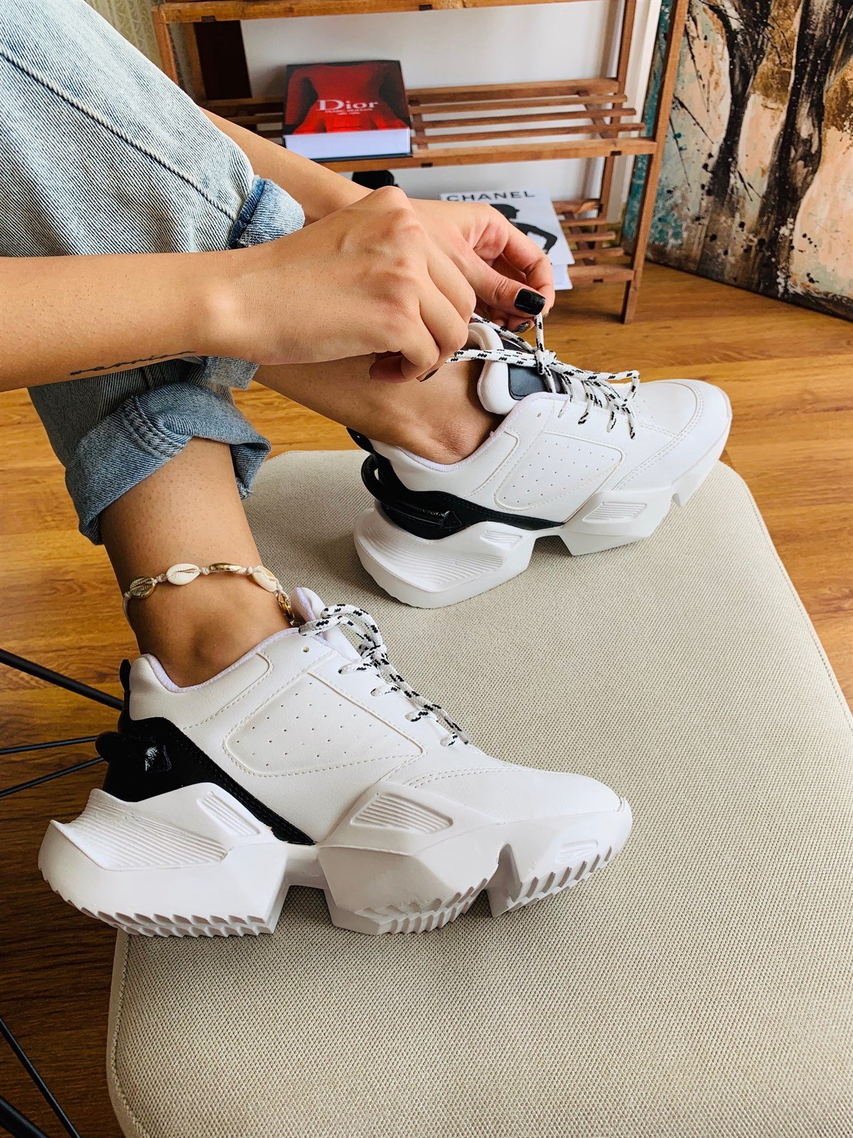 Beyaz Sneakers Pirlo Kadın Spor Ayakkabı