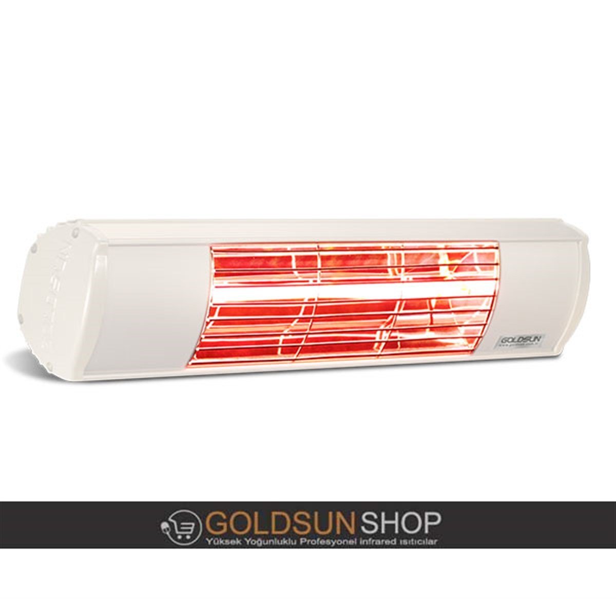 Goldsun Aqua 1500W Su Korumalı Yüksek Yoğunluklu Elektrikli Dış Mekan Infrared  Isıtıcı