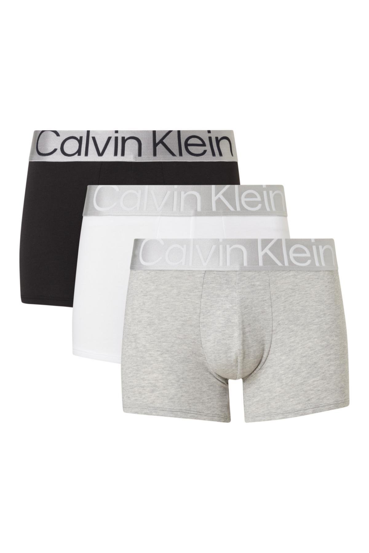 Calvin Klein Trunk 3PK Erkek Boxer | 000NB3130AMPIGri | kuzeybrands.com