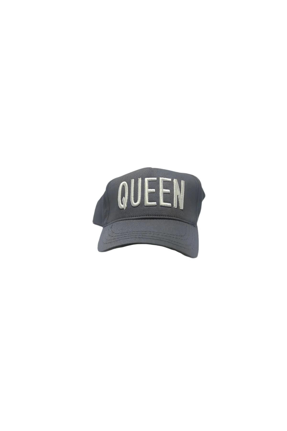 Queen Beyaz Nakış Yazılı Şapka | ÇamaşırcımShop