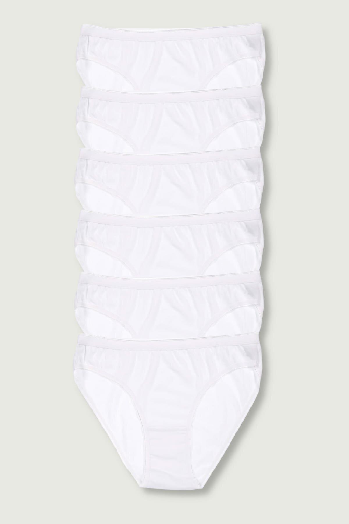 Tutku 6'lı Paket Kadın %100 Pamuk Bikini Külot | Çamaşırcımshop