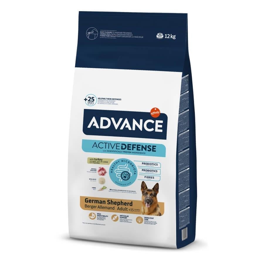 アリシャルママページ Advance German Shepherd Hindi ve Pirinçli Köpek Maması 12 Kg