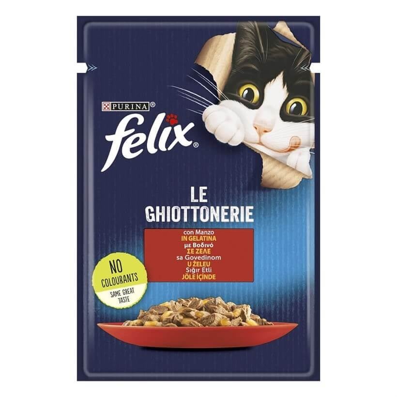Felix Agail Sığır Etli Kedi Yaş Mama 85 Gr | Lezzetli Kedi Konservesi