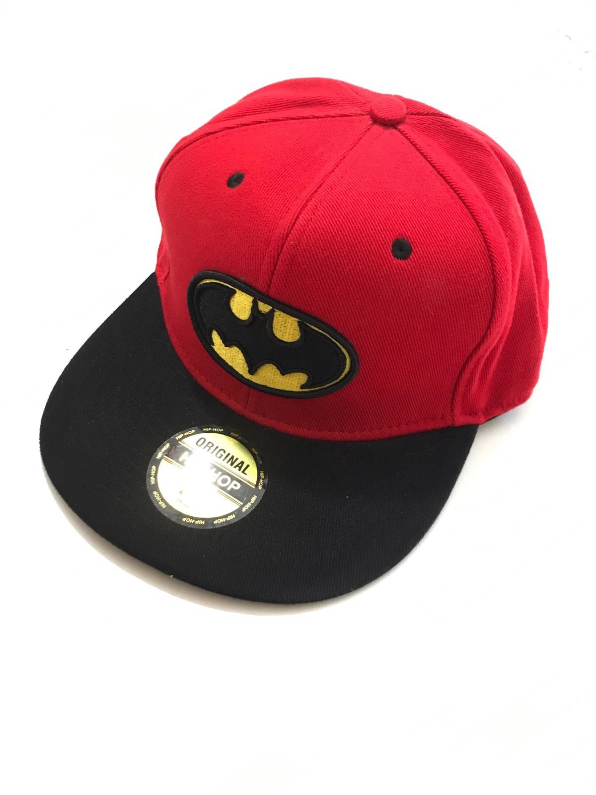 Kırmızı Siyah Batman Cap - Hiphop Şapka