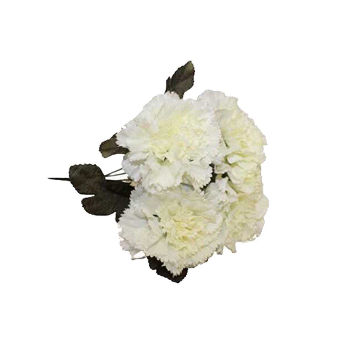 Yapay Çiçek Karanfil Demeti 4 Lü Beyaz