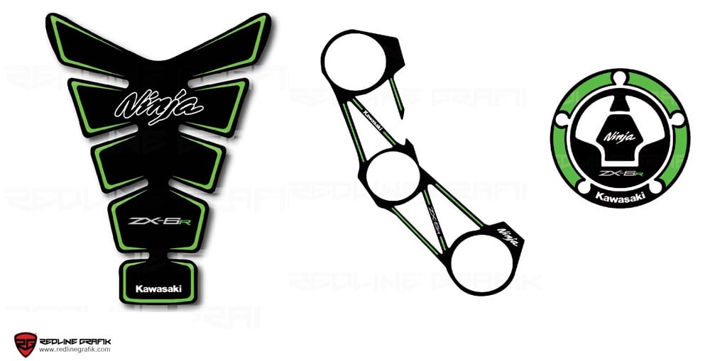 Kawasaki Zx6r Tank Pad Seti