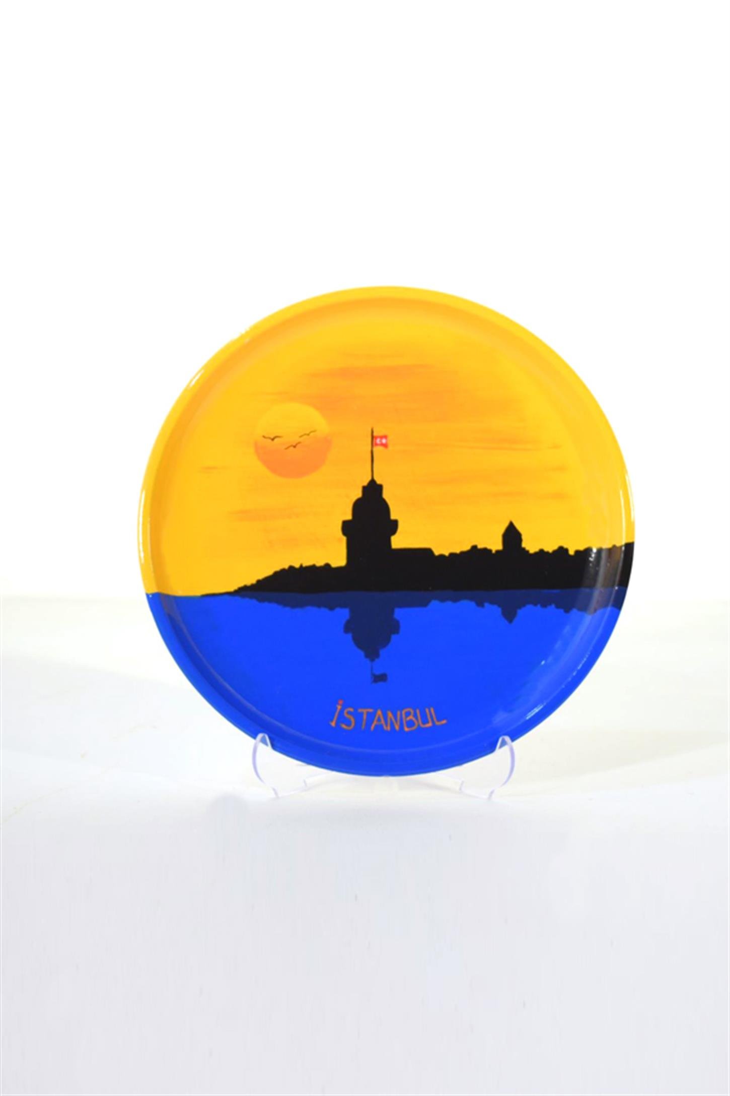 Emaye Tepsi 26 cm Gün Batımı Galata