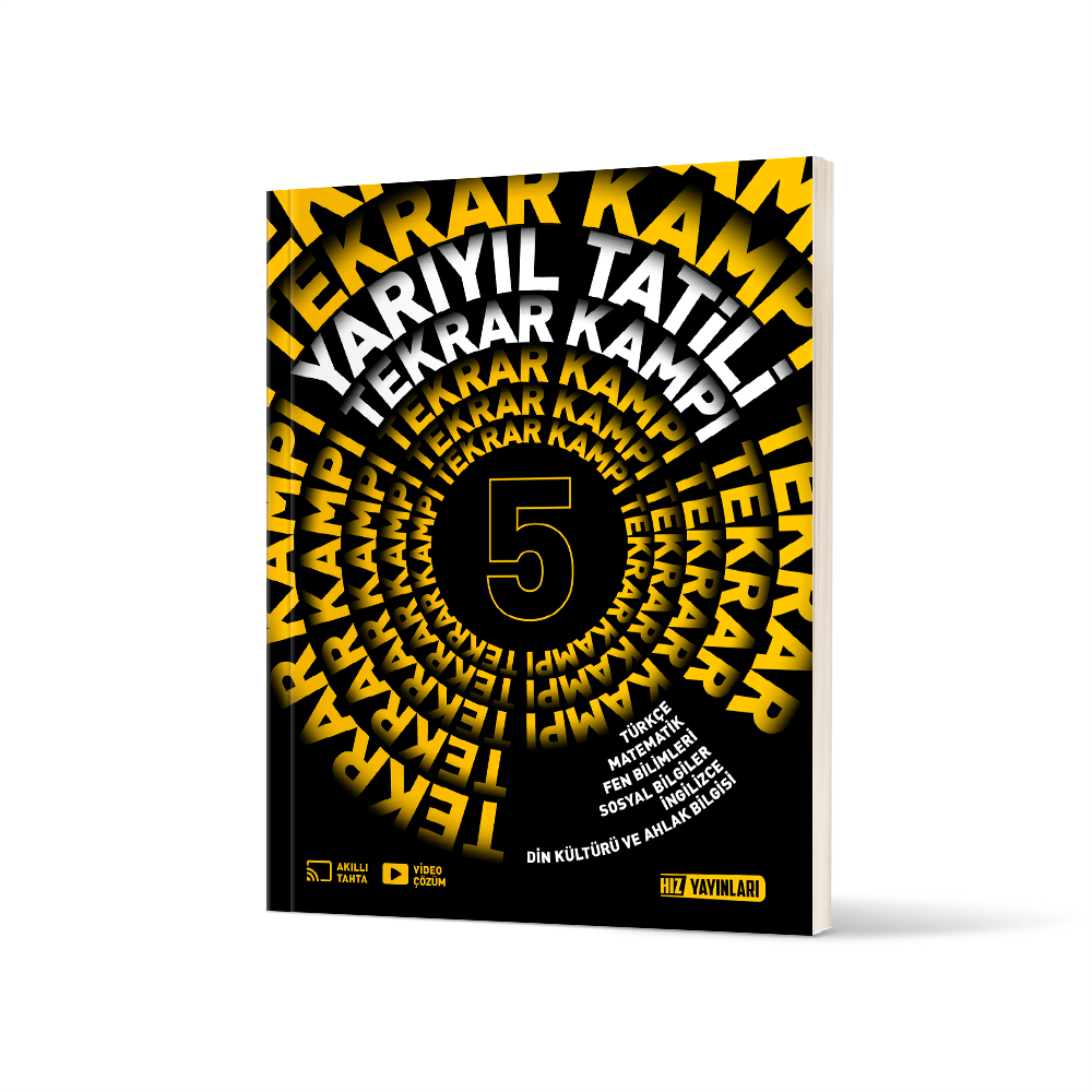 Hız Yayınları 5.Sınıf %100 Yeni Müfredat YARIYIL TATİLİ TEKRAR KAMPI