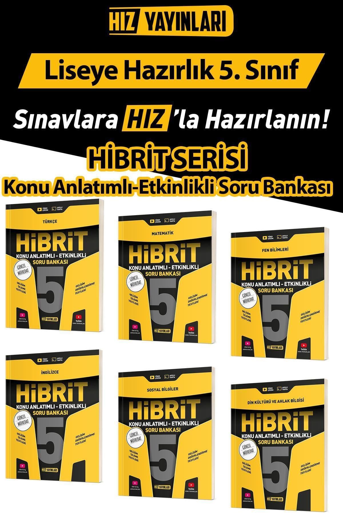 Hız Yayınları 5.Sınıf %100 Yeni Müfredat Hibrit Konu Anlatımlı Etkinlikli Soru Bankası