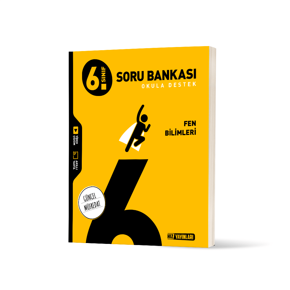 HIZ YAYINLARI 6.SINIF %100 YENİ MÜFREDAT FEN BİLİMLERİ SORU BANKASI