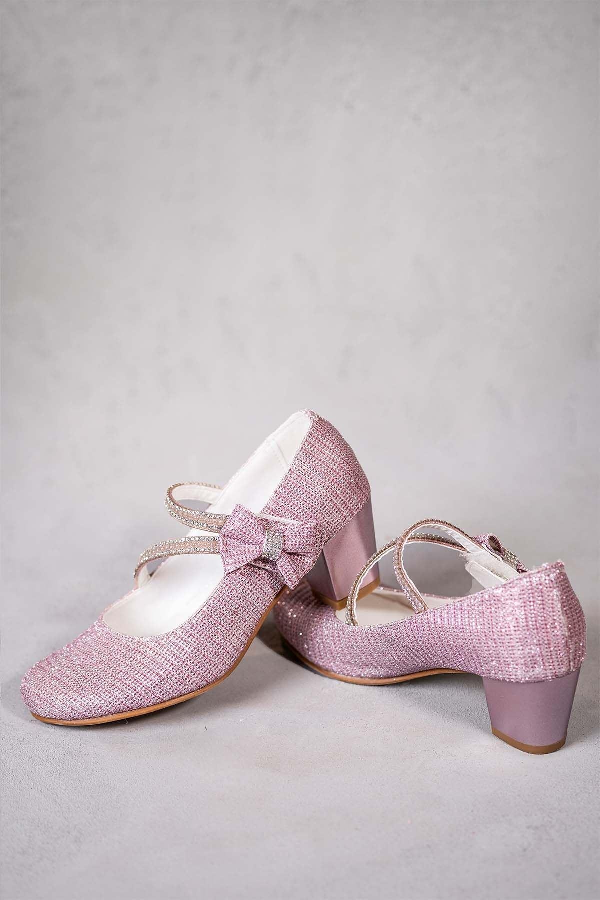 Kız Çocuk Topuklu Ayakkabı Pembe - Pan Kostüm