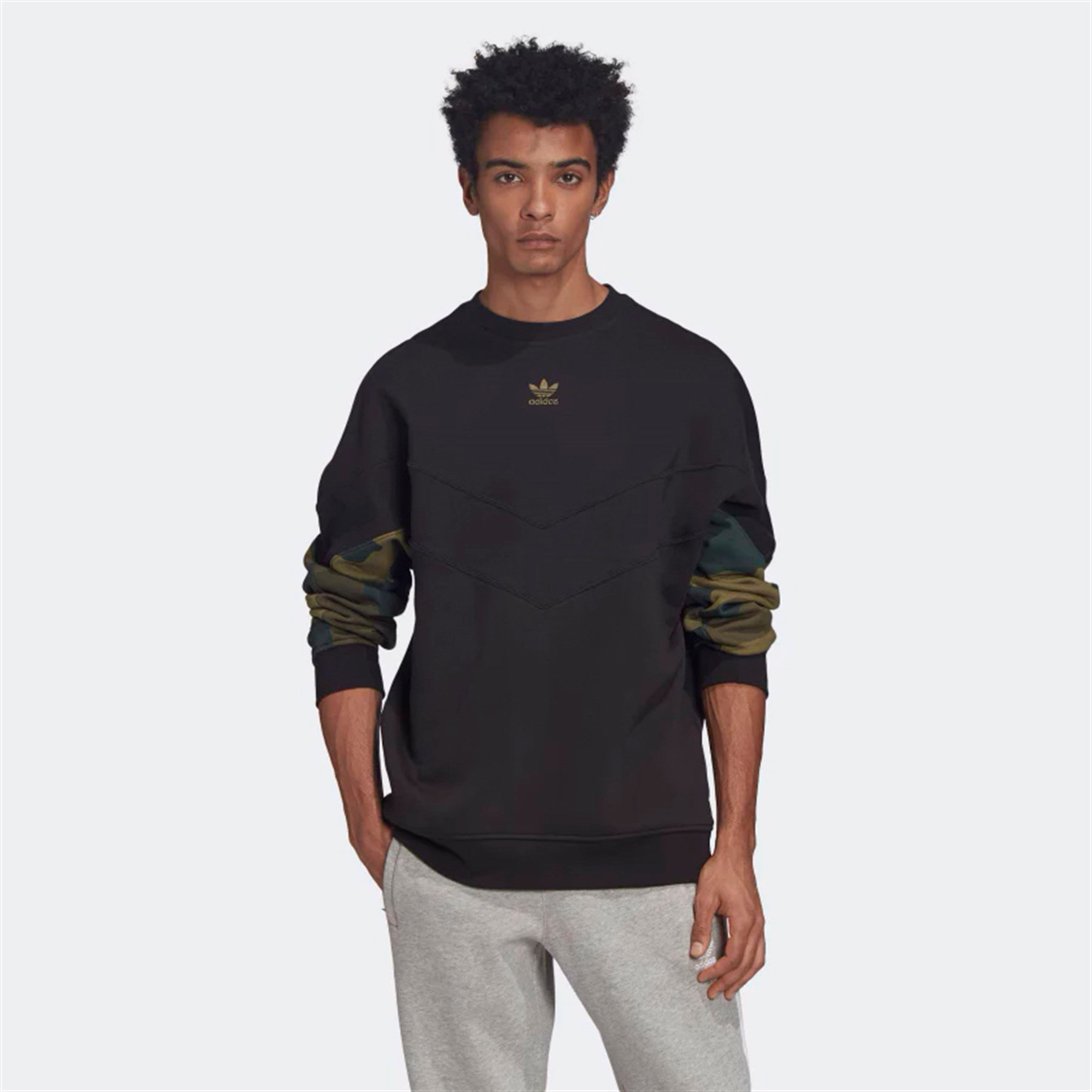Adidas Erkek Gunluk Camo Crew Fm3357 CAMO CREW