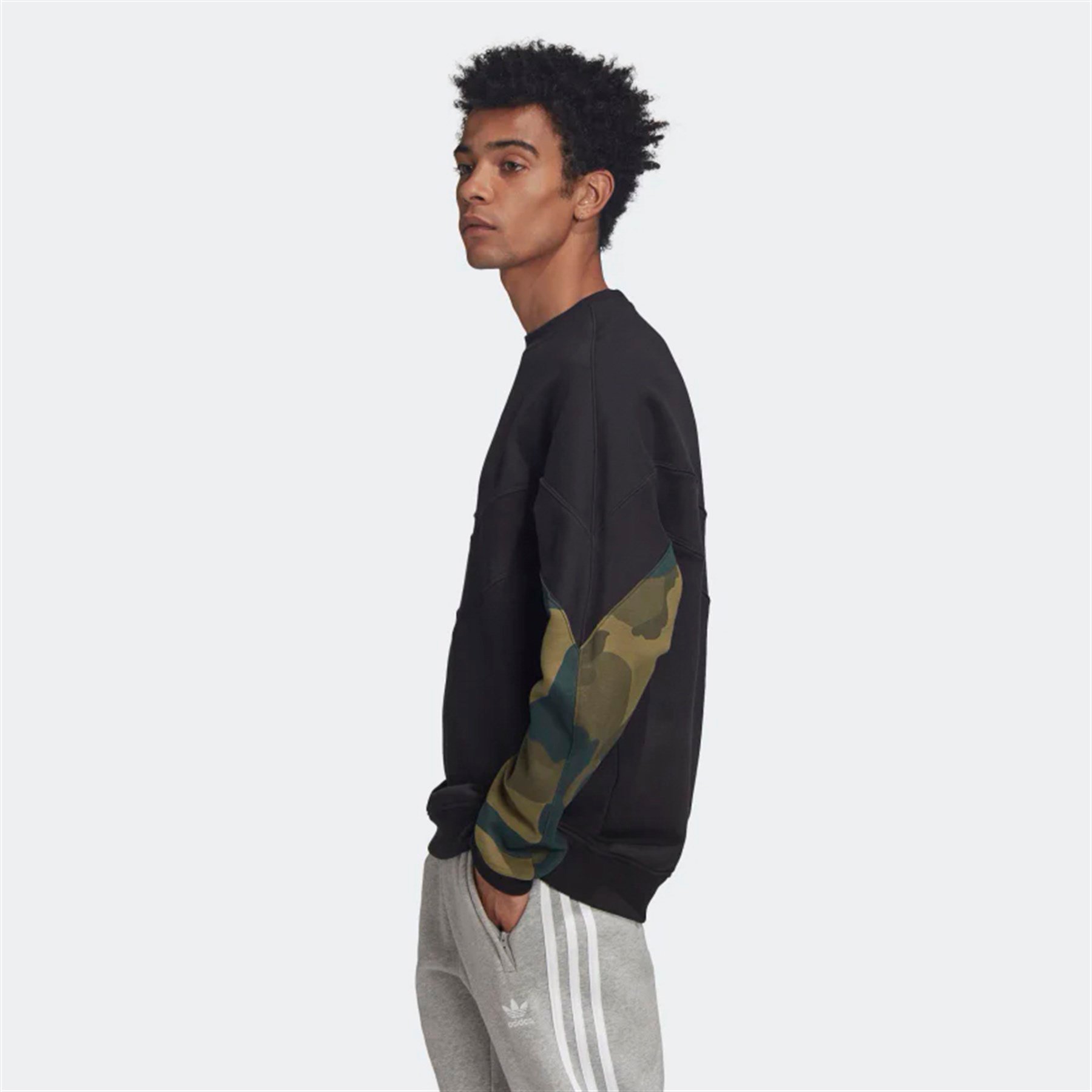 Adidas Erkek Gunluk Camo Crew Fm3357 CAMO CREW