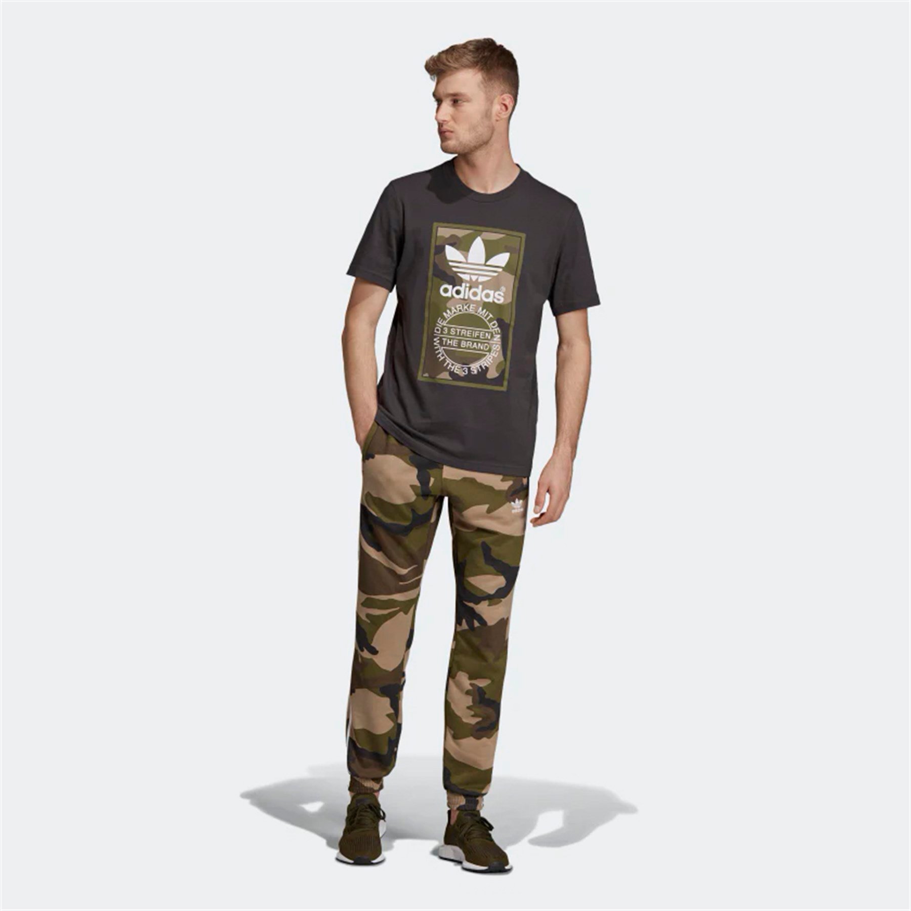 Adidas Erkek Gunluk T Shirt Dv2060 Camo Tee