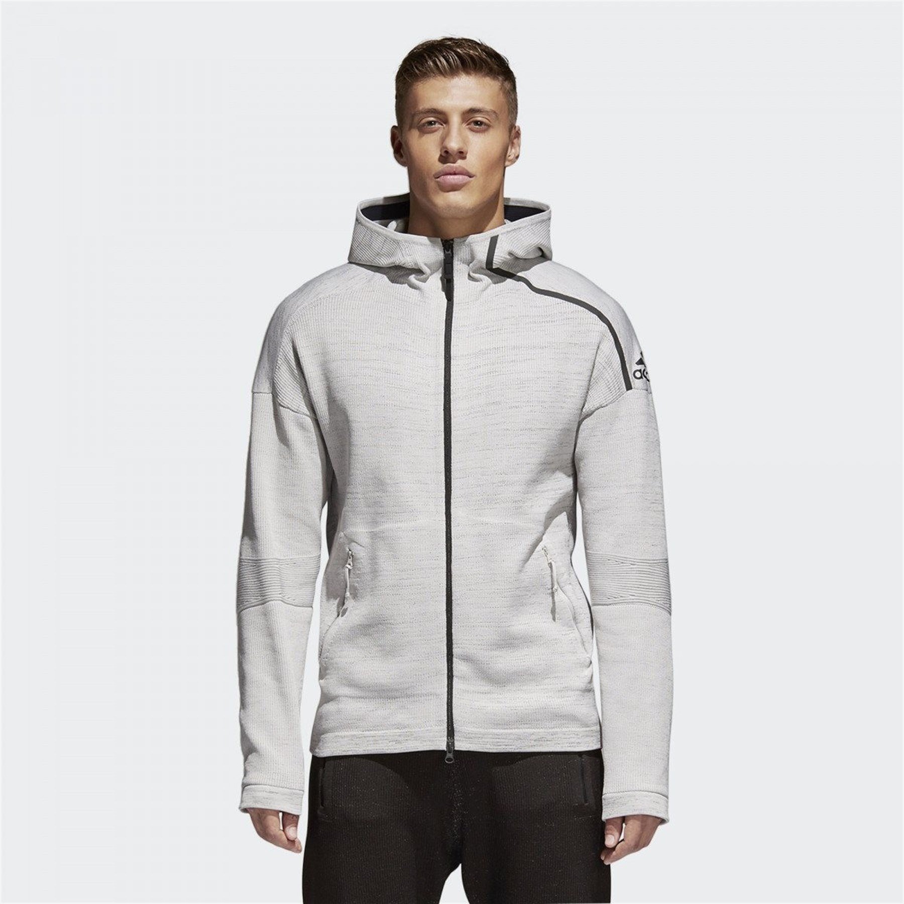 Adidas Erkek Kapşonlu Eşofman Üstü CF0636 Z.N.E. Hd Primeknit