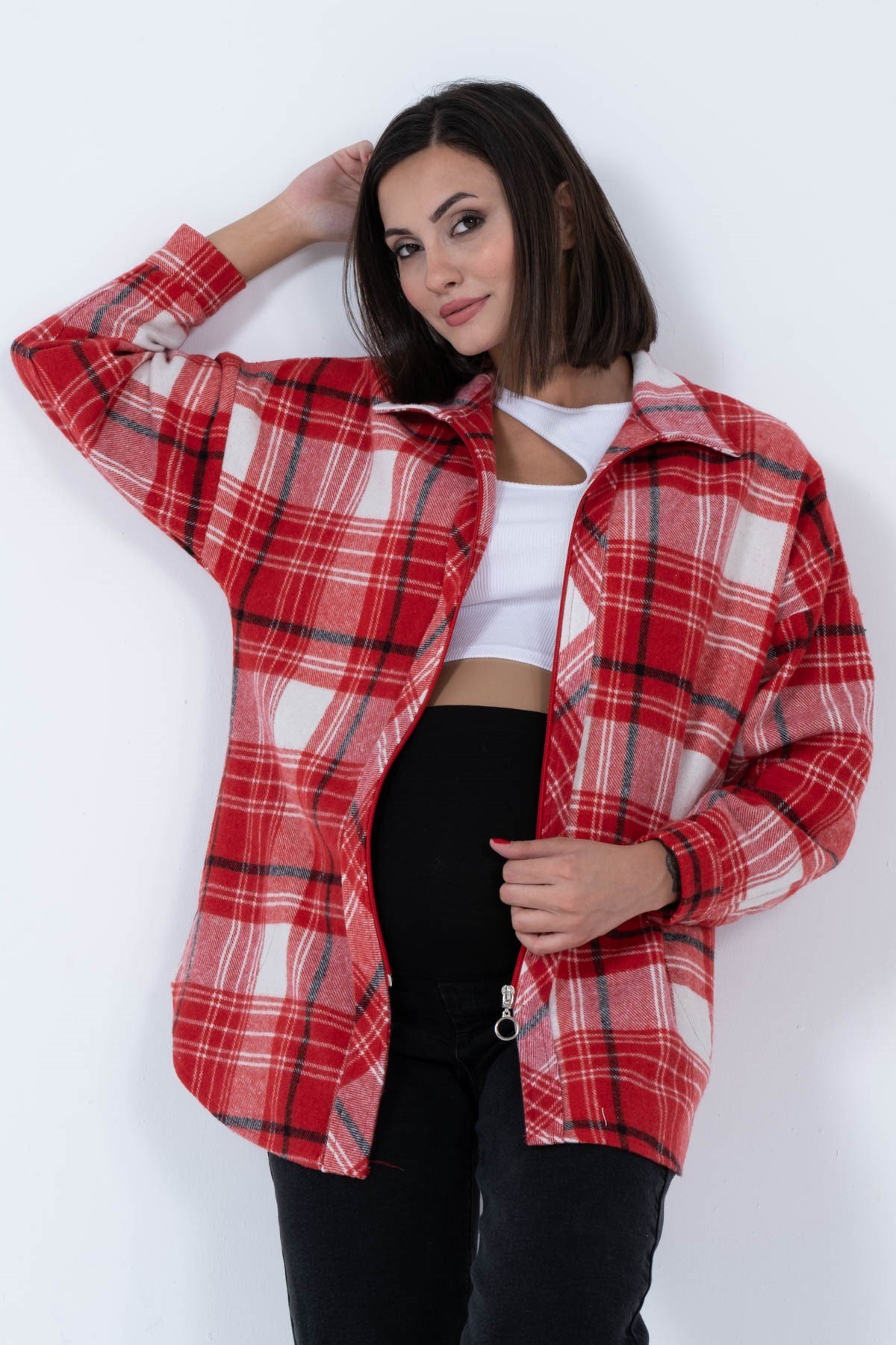 Maternity lumberjack outlet shirt