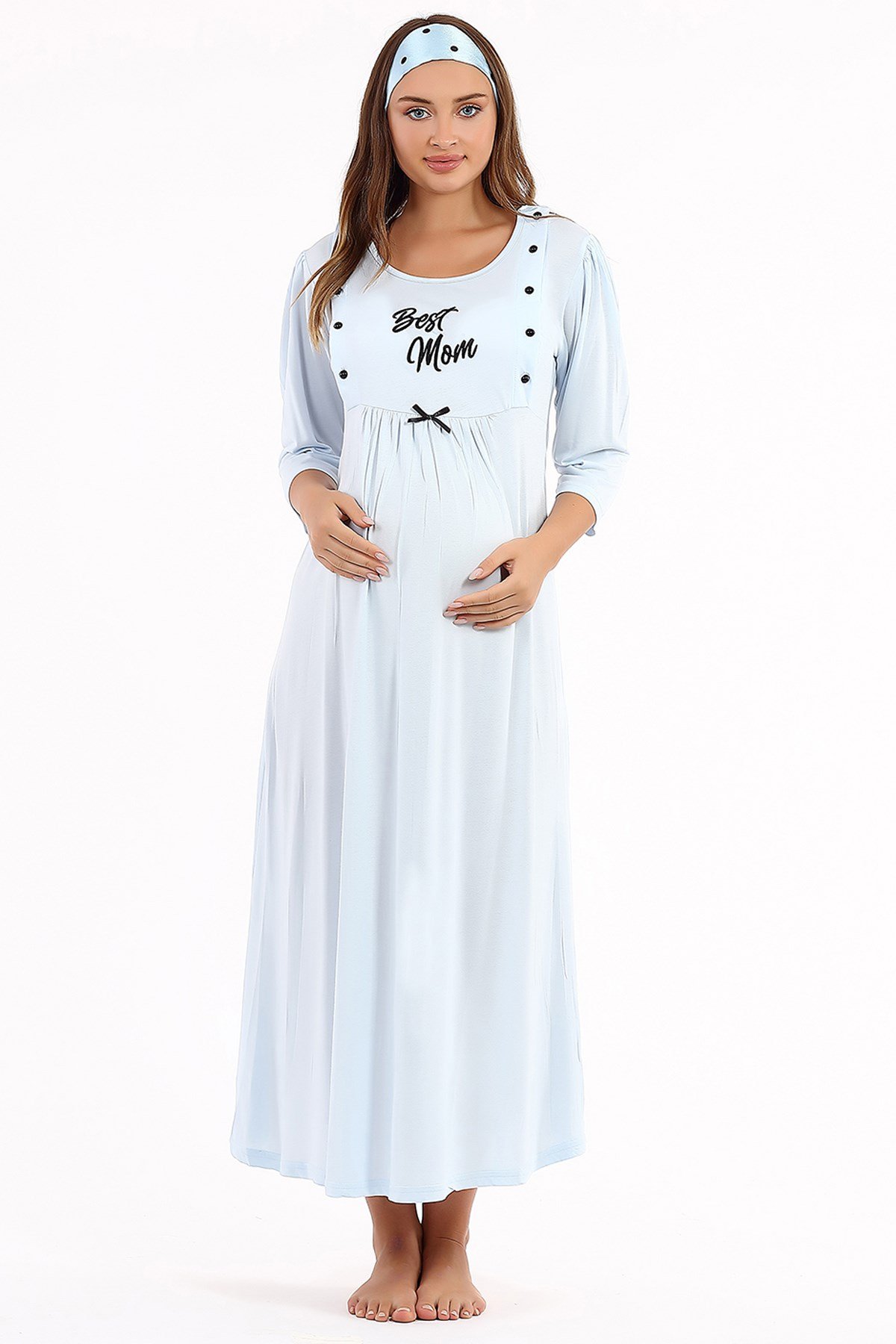 Satin Maternity Nightgown