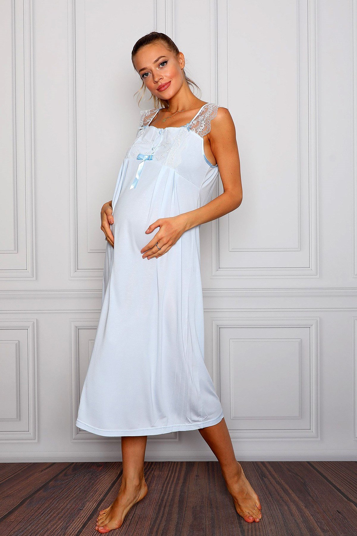 Baby Be Mine Maternity/Nursing Sleeveless Nightgown & Delivery