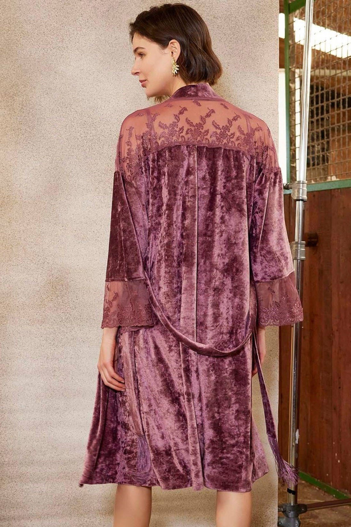 Robe rose velour hotsell