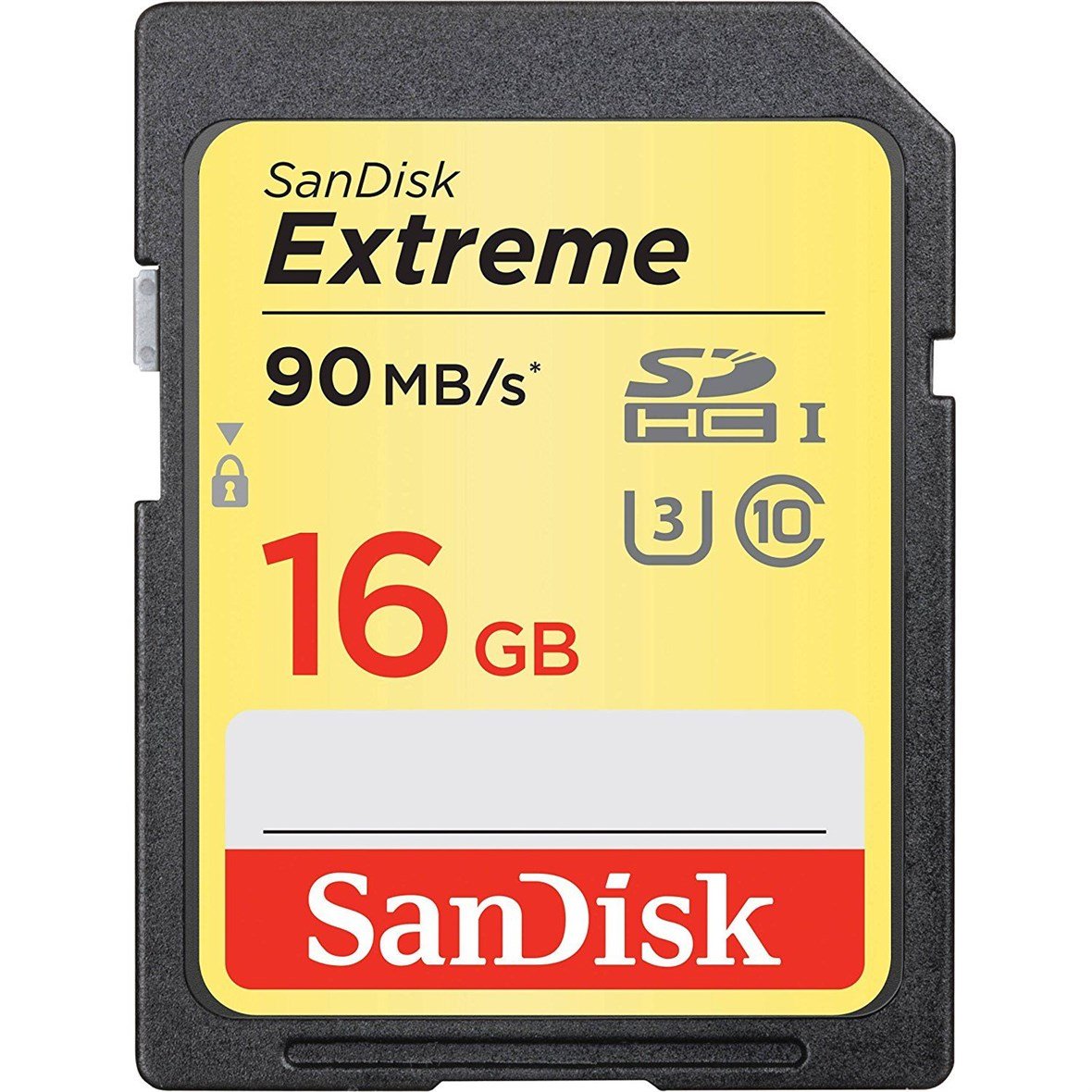 SANDISK 16 GB Extreme SDHC 90 MB Class 10 UHS I SD-MMC Kart SDSDXNE-016G-