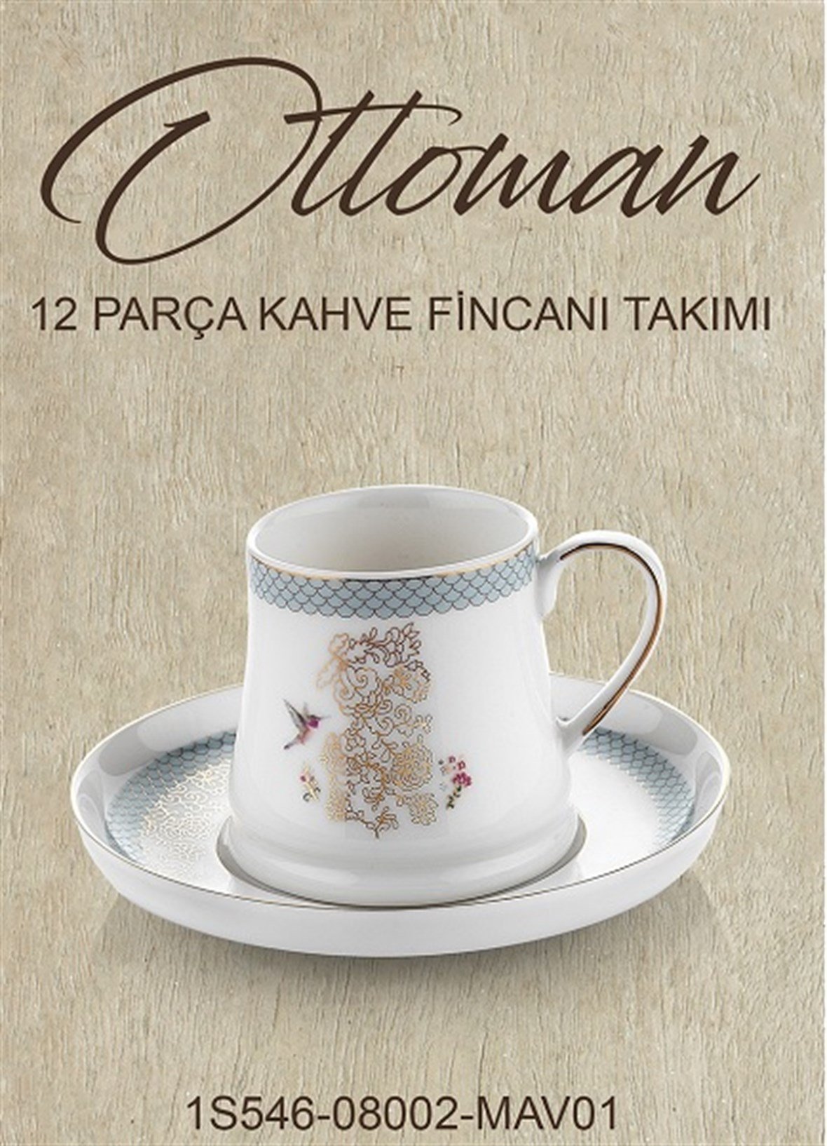 Schafer Ottoman Kahve Fincan Takımı - MAV01 - 65459