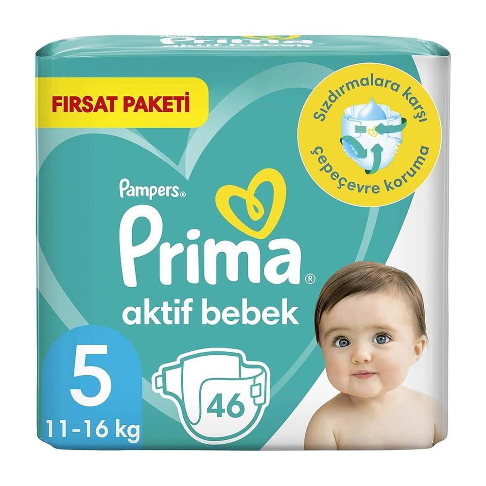 PRİMA FIRSAT PAKETİ 11-16 KG 46 LI 5NBEBEK BEZİPRİMAPRM5