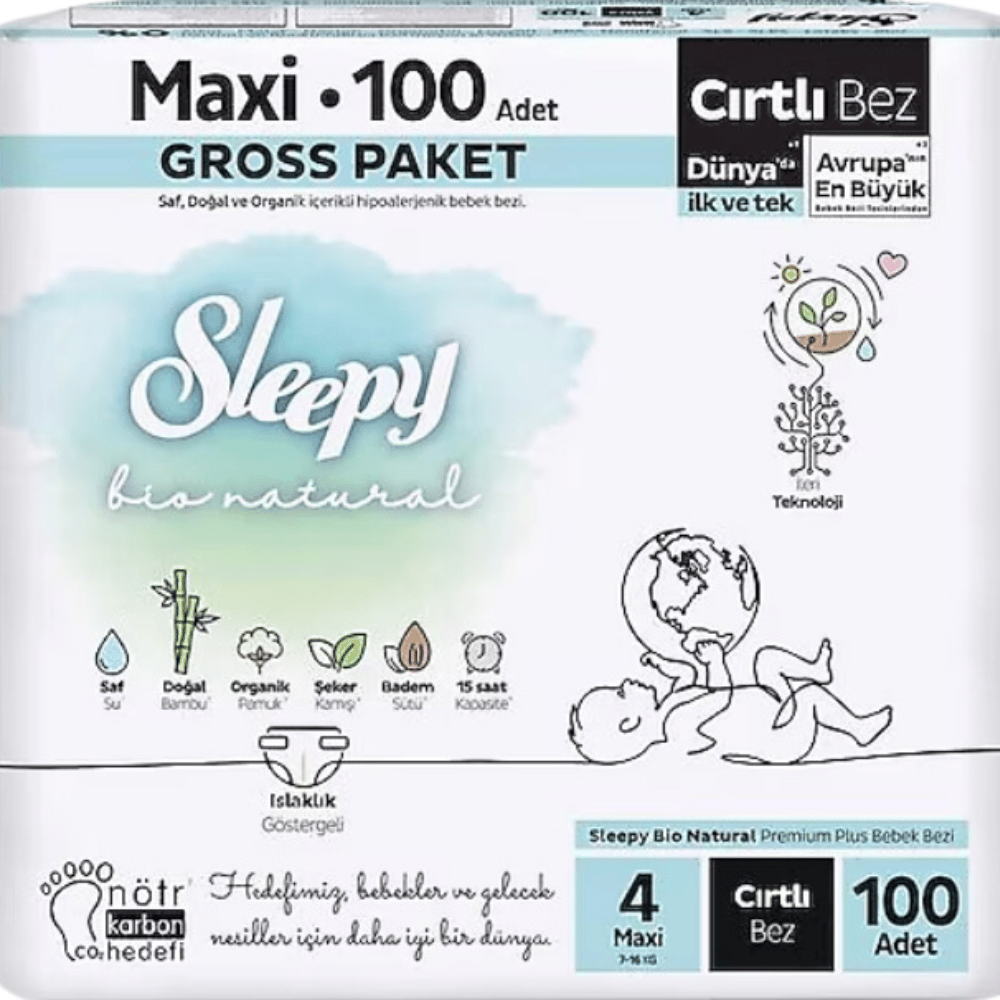 SLEEPY BİO NTRL GROSS MAXİ 100 LÜBEBEK BEZİSLEEPY28006572