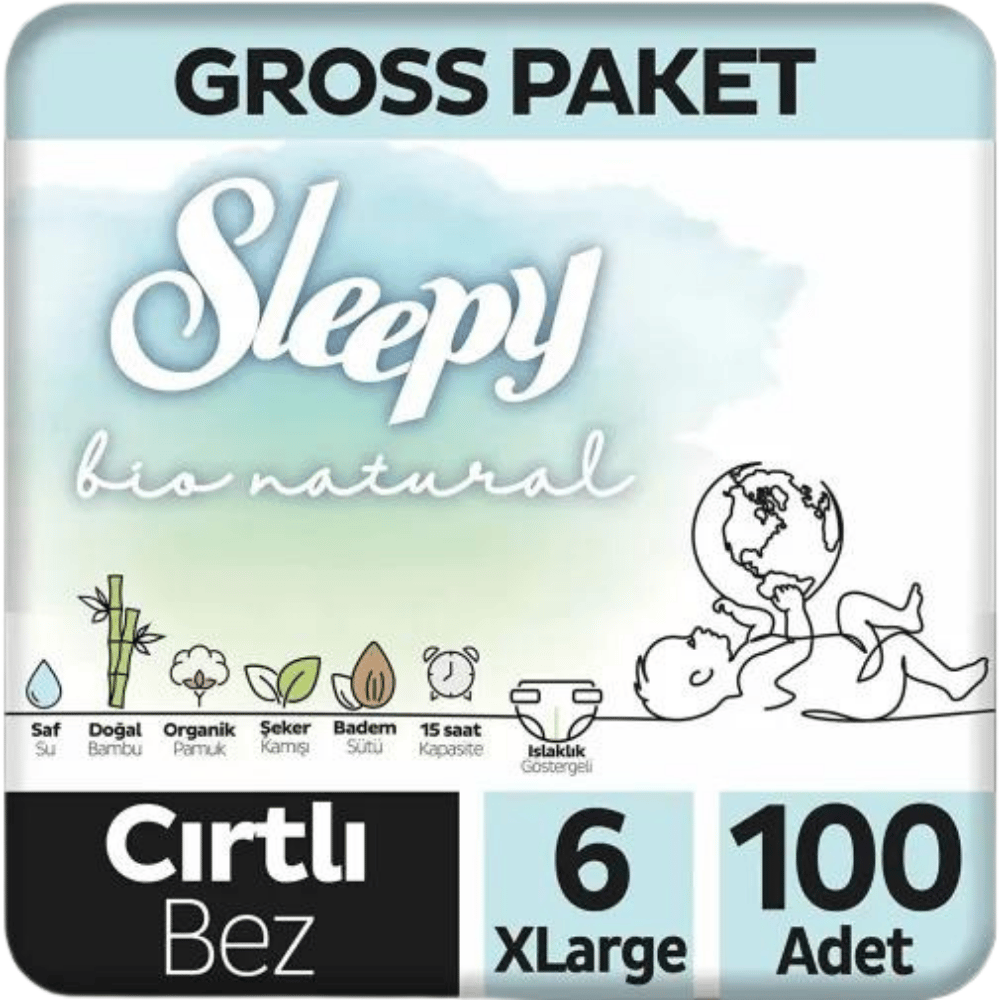 SLEEPY BİO NTRL GROSS XL 100 lüBEBEK BEZİSLEEPY28006574