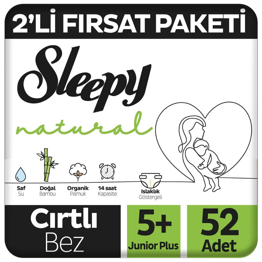 SLEEPY NATURAL 2Lİ FIRSAT JUNIOR + 52'LİBEBEK BEZİSLEEPY402-28005854