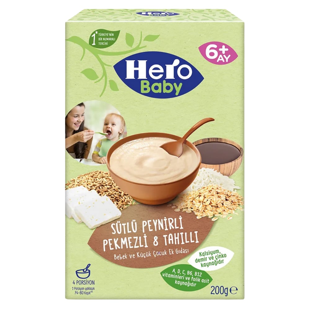 HERO BABY SÜTLÜ 8 TAH.PEYN.PEKM.200GBEBEK MAMASIHERO BABAY599106