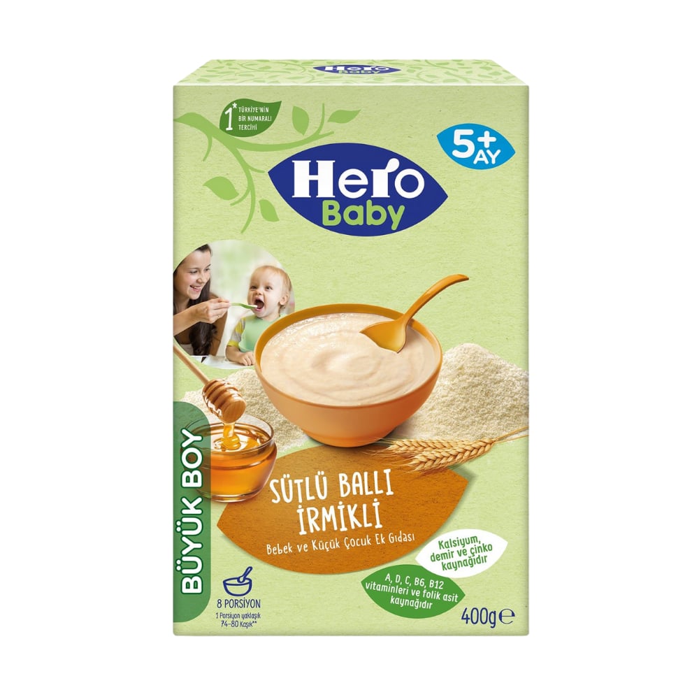 HERO BABY SÜTLÜ BALLI İRMİKLİ 400GRBEBEK MAMASIHERO BABAY599203