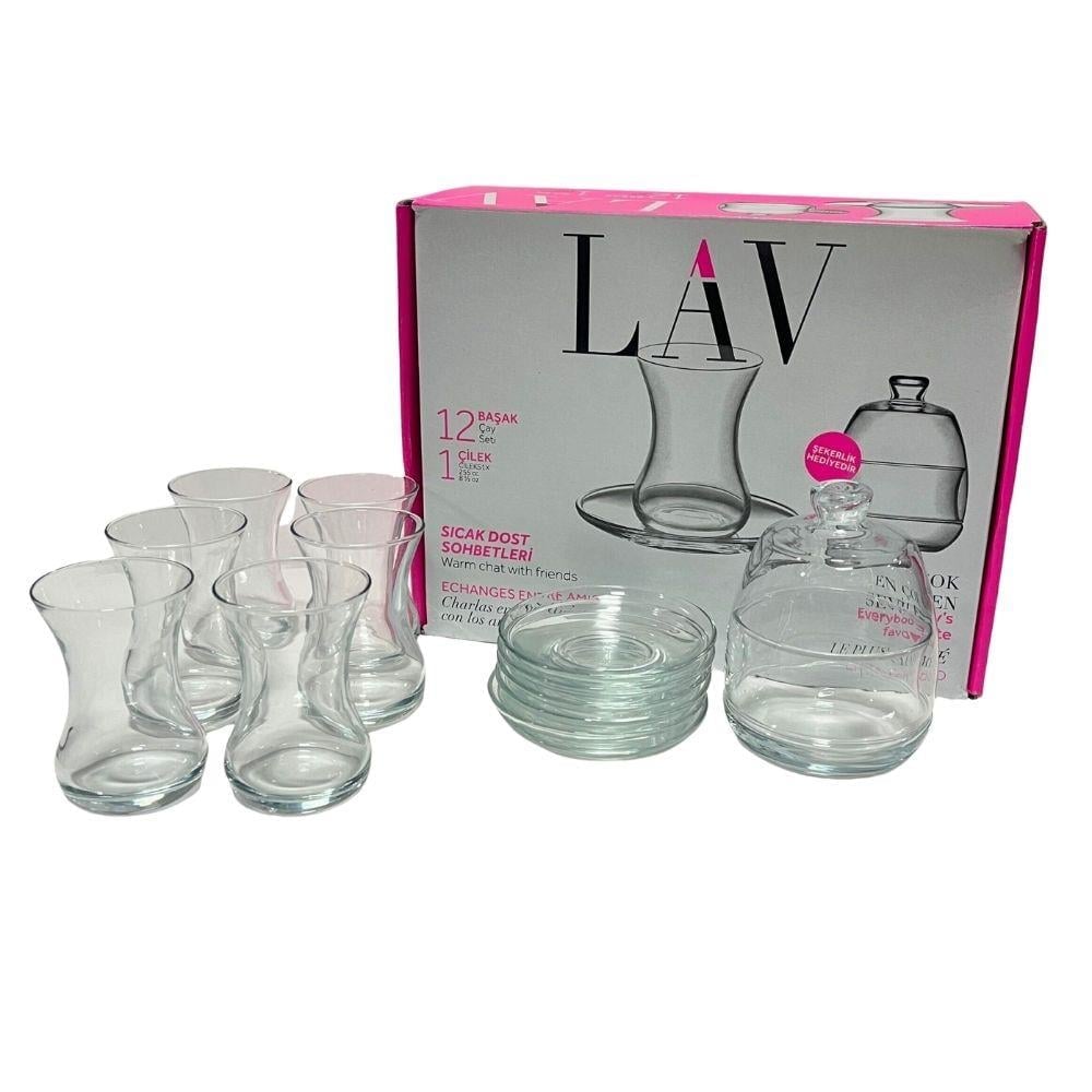 LAV BASAKS1 DMT303 CİLEKSX1 BAŞAK ÇAY SETİ 6'LIcam ürünleriLAVL8692952108174