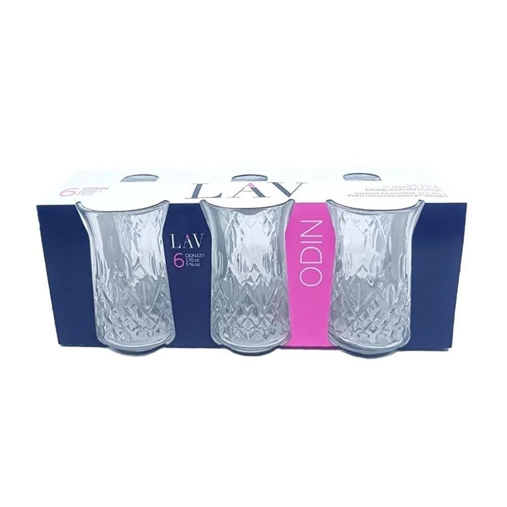 LAV ODN327E ODIN 6'LI ÇAY BARDAĞI 170 CCcam ürünleriLAVL8692952249105